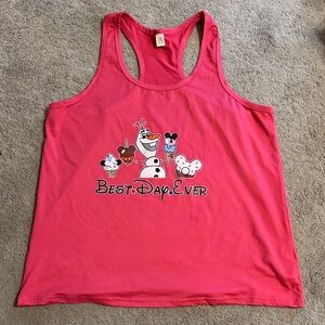 Pink Olaf 'Best Day Ever' Tank Top